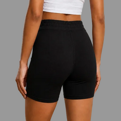 High Waist Yoga Shorts Black