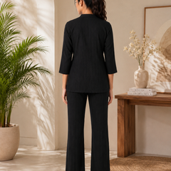 Black Lurex co-ord Set