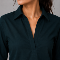 Dark Teal Smart Casual Top