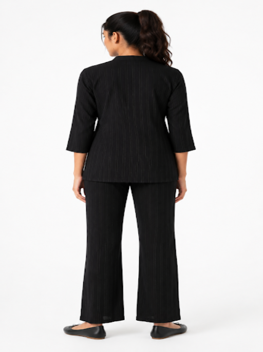 Black Lurex co-ord Set