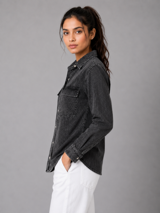Over Dyed Cotton Dobby Shirt