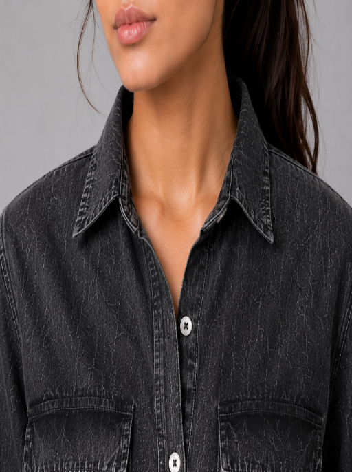 Over Dyed Cotton Dobby Shirt