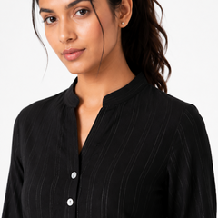 Black Lurex co-ord Set