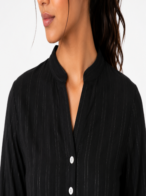 Black Lurex co-ord Set