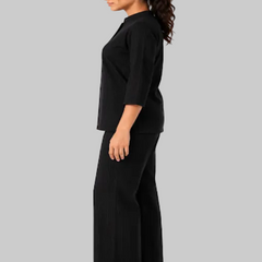Black Lurex co-ord Set