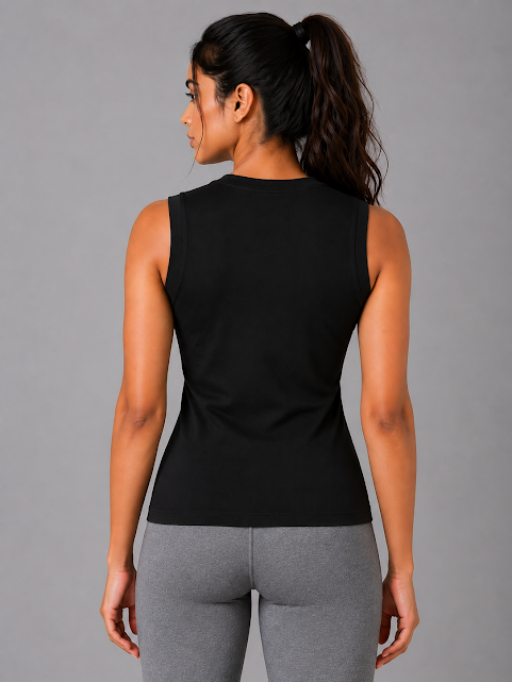 Long FlexEdge Gym Tank Black