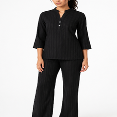 Black Lurex co-ord Set