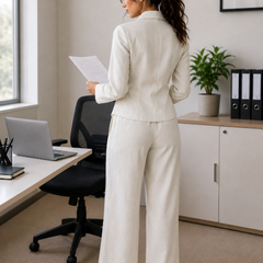 Corporate co-ord set White
