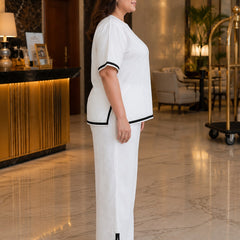 Elegant White Co-ord Set