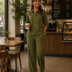 All Day Co-ord Set Olive