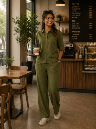 All Day Co-ord Set Olive
