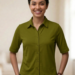 Knitted Shirt Olive