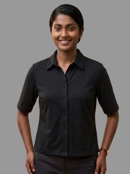 Knitted Shirt Black