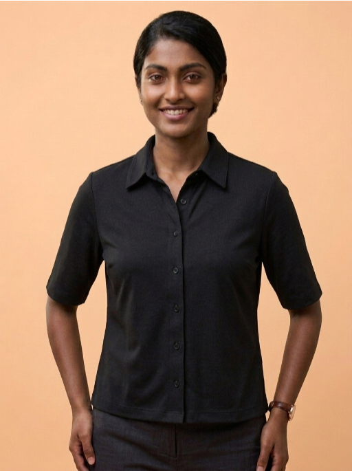 Knitted Shirt Black
