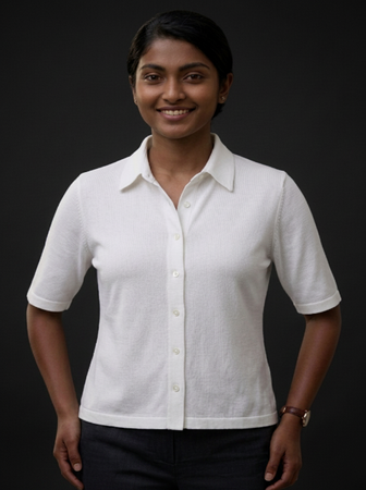Knitted Shirt White