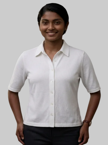Knitted Shirt White
