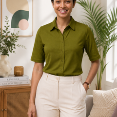 Knitted Shirt Olive