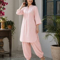 Élan Luxe Co-ord Set-Ruby Pink