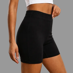 High Waist Yoga Shorts Black