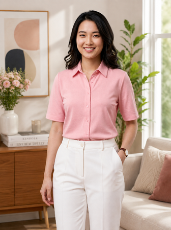 Knitted Shirt Pink