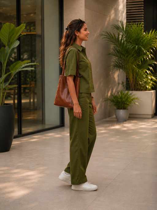All Day Coord Set Olive