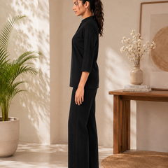 Black Lurex co-ord Set