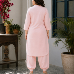 Soft Blush Kurta Co-Ord Set