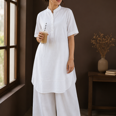 Elegant White Co-Ord Set for Women