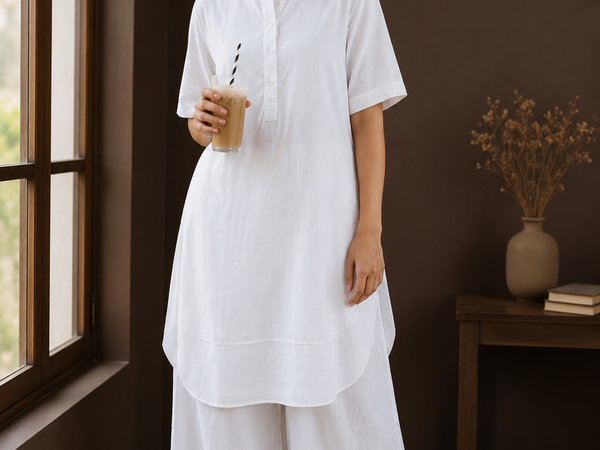Elegant White Co-Ord Set for Women