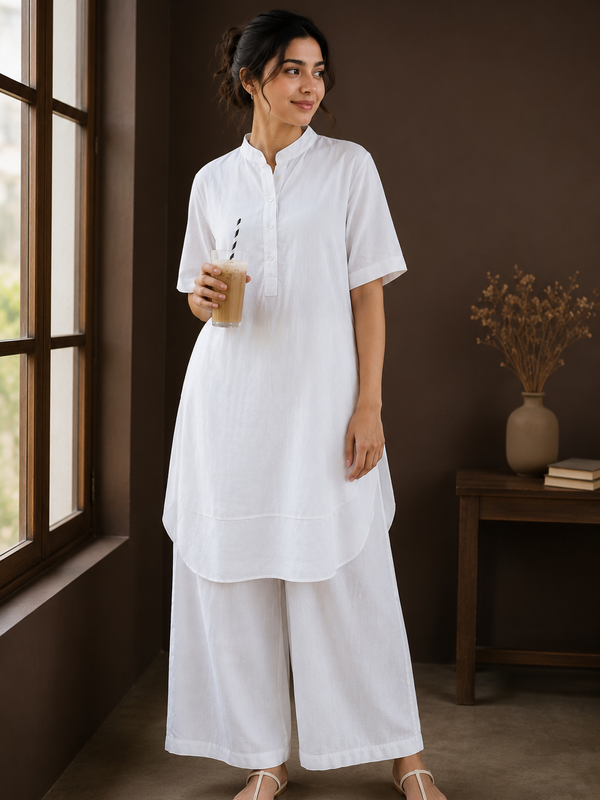 Elegant White Co-Ord Set for Women