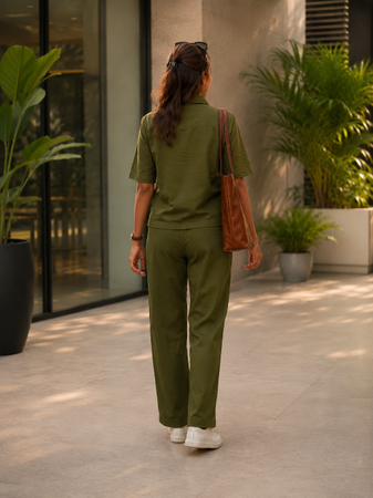 All Day Coord Set Olive