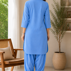 Comfort Fit Sky Blue Co-Ord Set