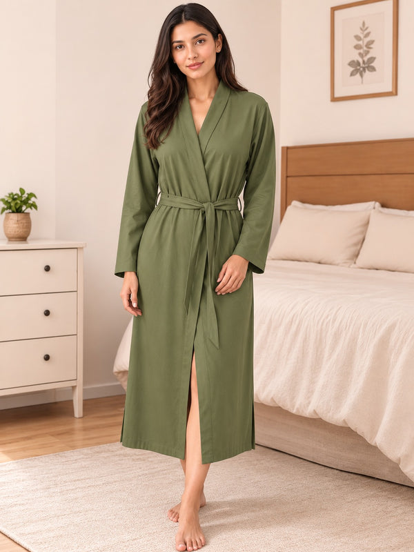 Olive Green Lounge Robe