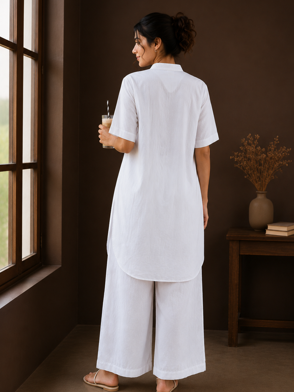 Elegant White Co-Ord Set for Women