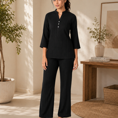 Black Lurex co-ord Set