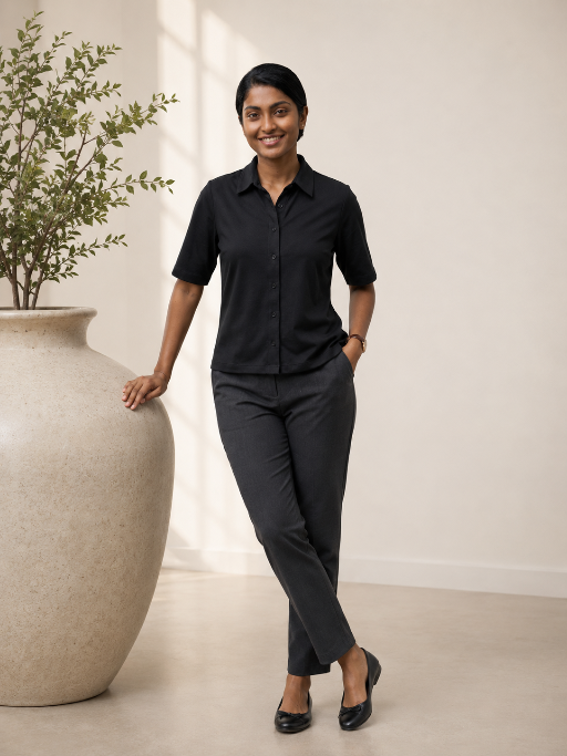 Knitted Shirt Black