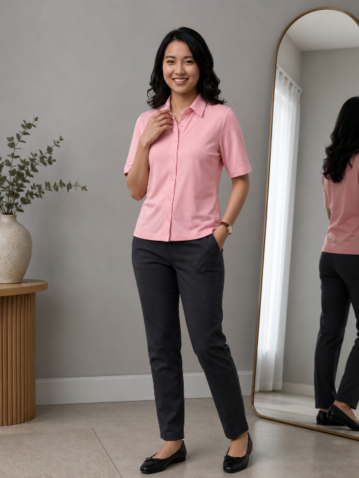 Knitted Shirt Pink