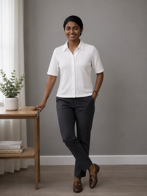 Knitted Shirt White