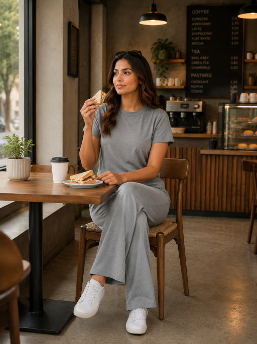 Easy Day Co-ord Set  Grey