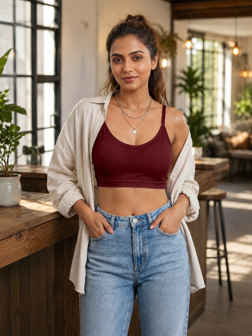Sports Cami  Burgundy