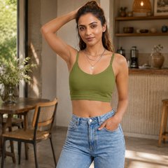Sports Cami  Olive