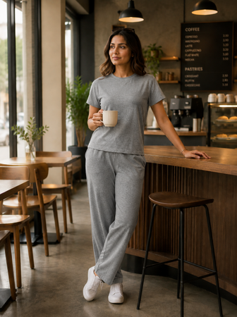 Easy Day Co-ord Set  Grey