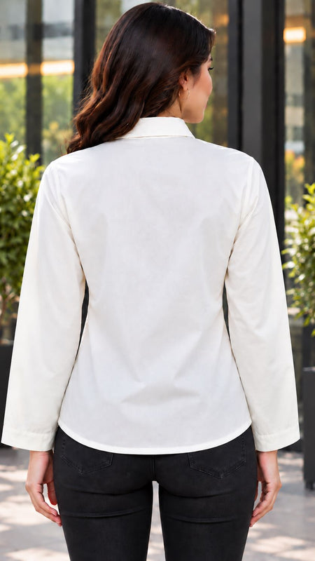 Collor with Long Sleeve Shirt