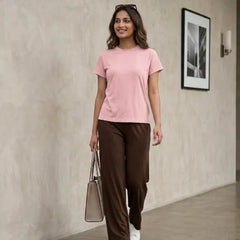 T- Shirt Round Neck Short Sleeve Olive