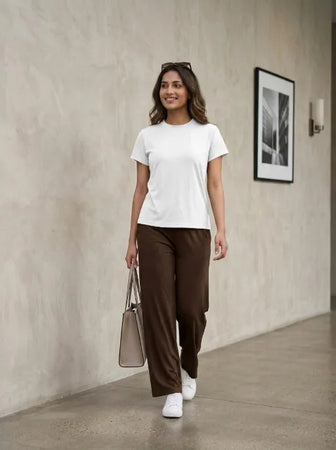 T- Shirt Round Neck Short Sleeve White