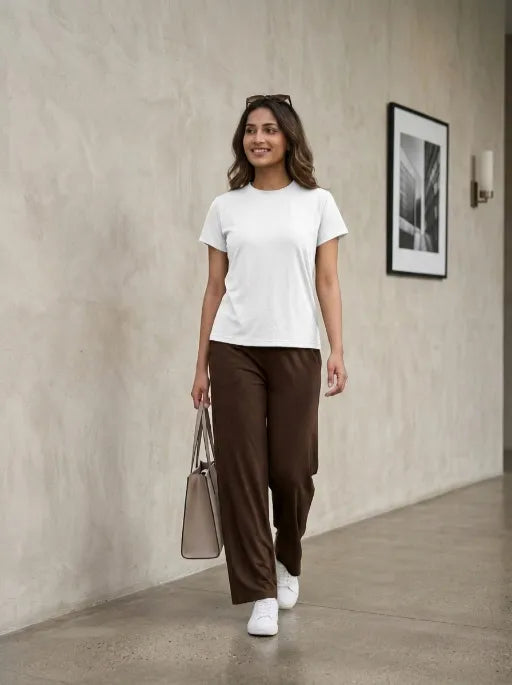 T- Shirt Round Neck Short Sleeve White
