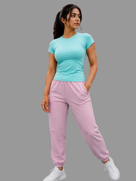 ShapeFit Women's Workout T-Shirt Aqua