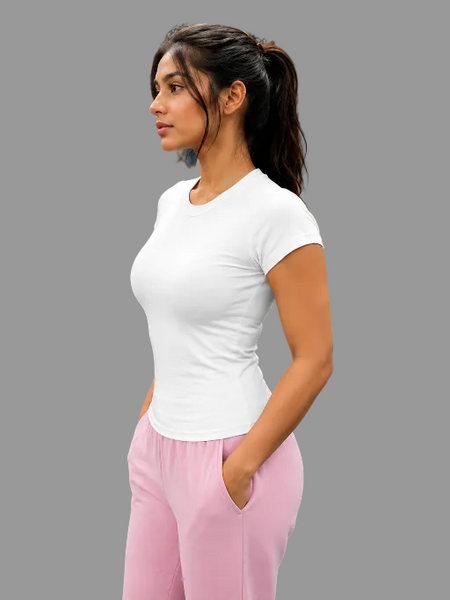 ShapeFit Women's Workout T-Shirt White