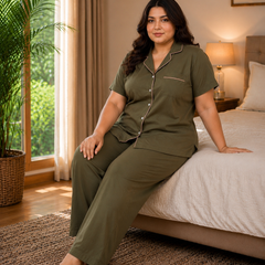Olive Comfort Night Suit