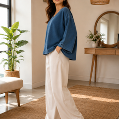 Ocean Mist V-Neck Top